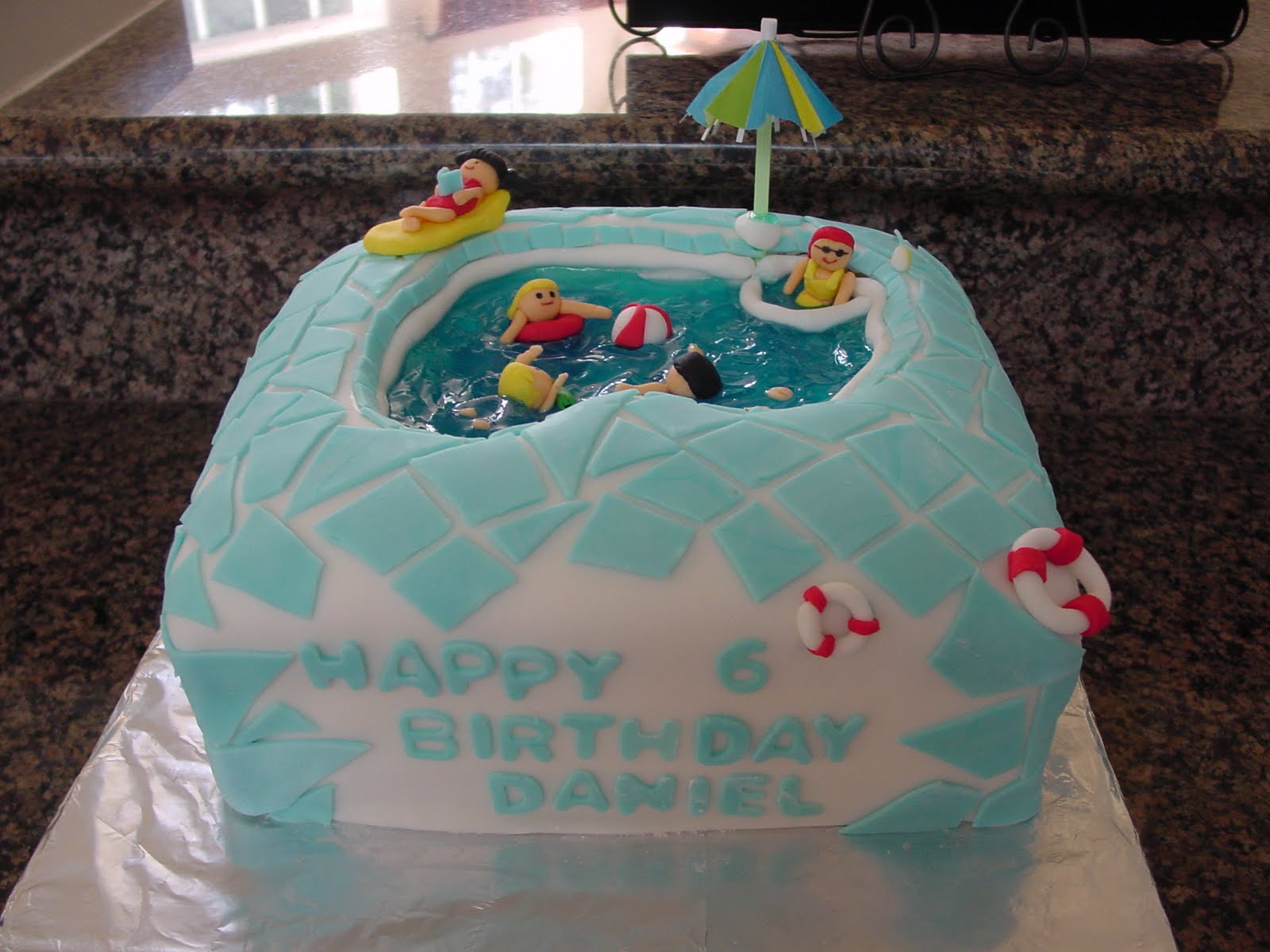 Claudia's cakes Swimming pool cake