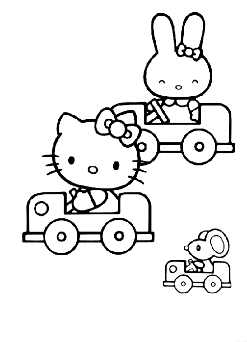 hello kitty para colorear