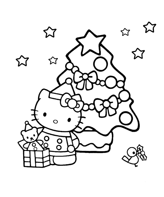 hello kitty para colorear hello kitty para colorear