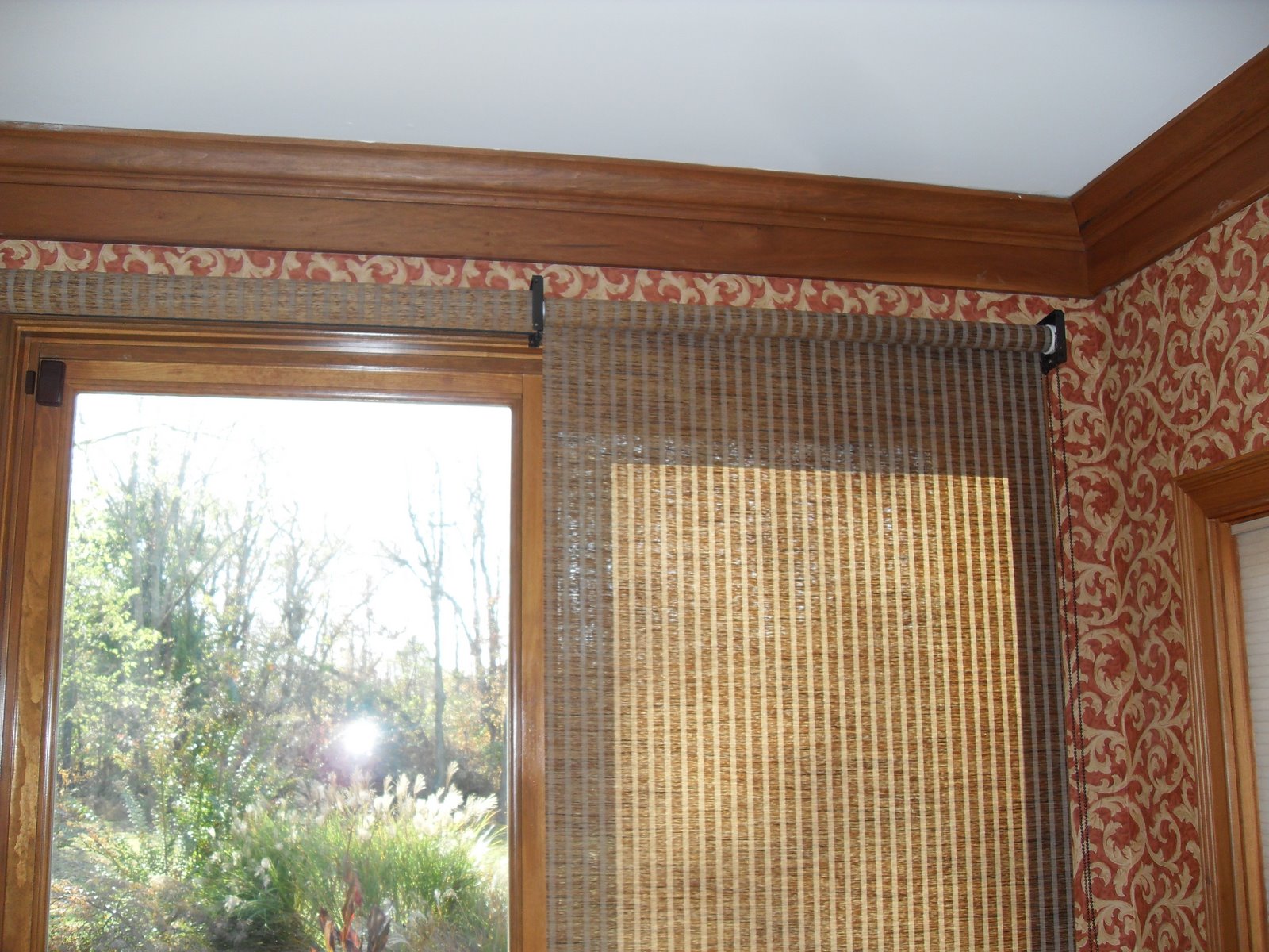 Louisville Blinds and Drapery Patio Doors with Roller Shades