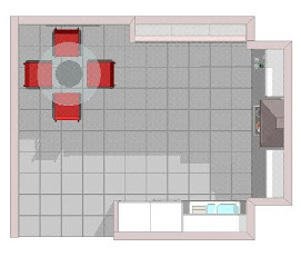 Diseño muebles de cocina: Diseño de cocina laminado gris con detalles