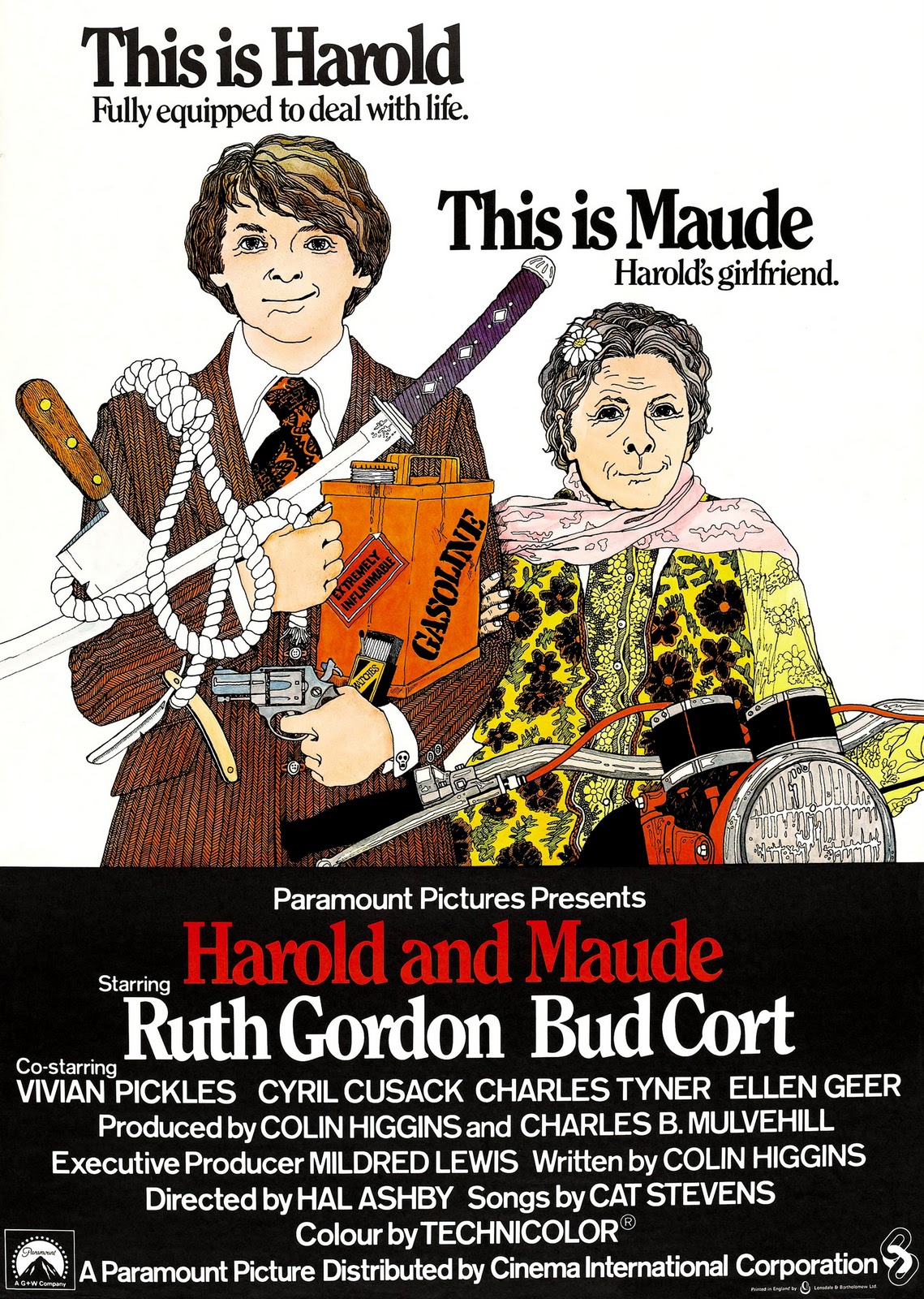 MOVIE POSTERS: HAROLD AND MAUDE (1971)
