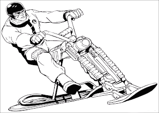 Action Man esquiando