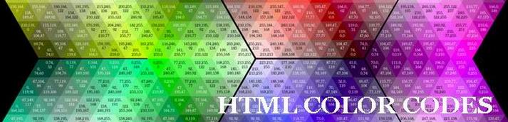 HTML color codes - just pick the color and the code is there to copy