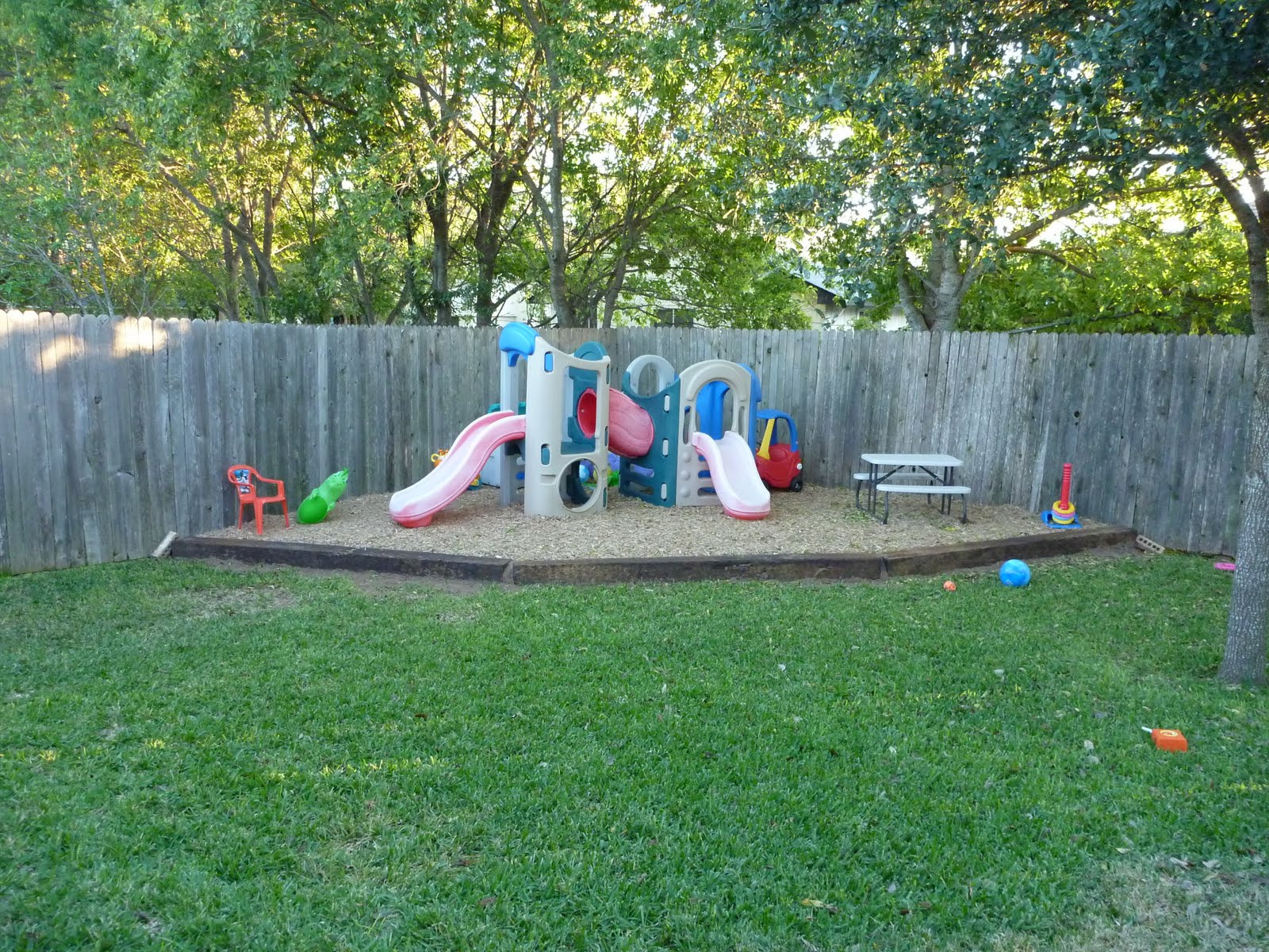 Backyard Play Area | Play area backyard, Outdoor kids play area