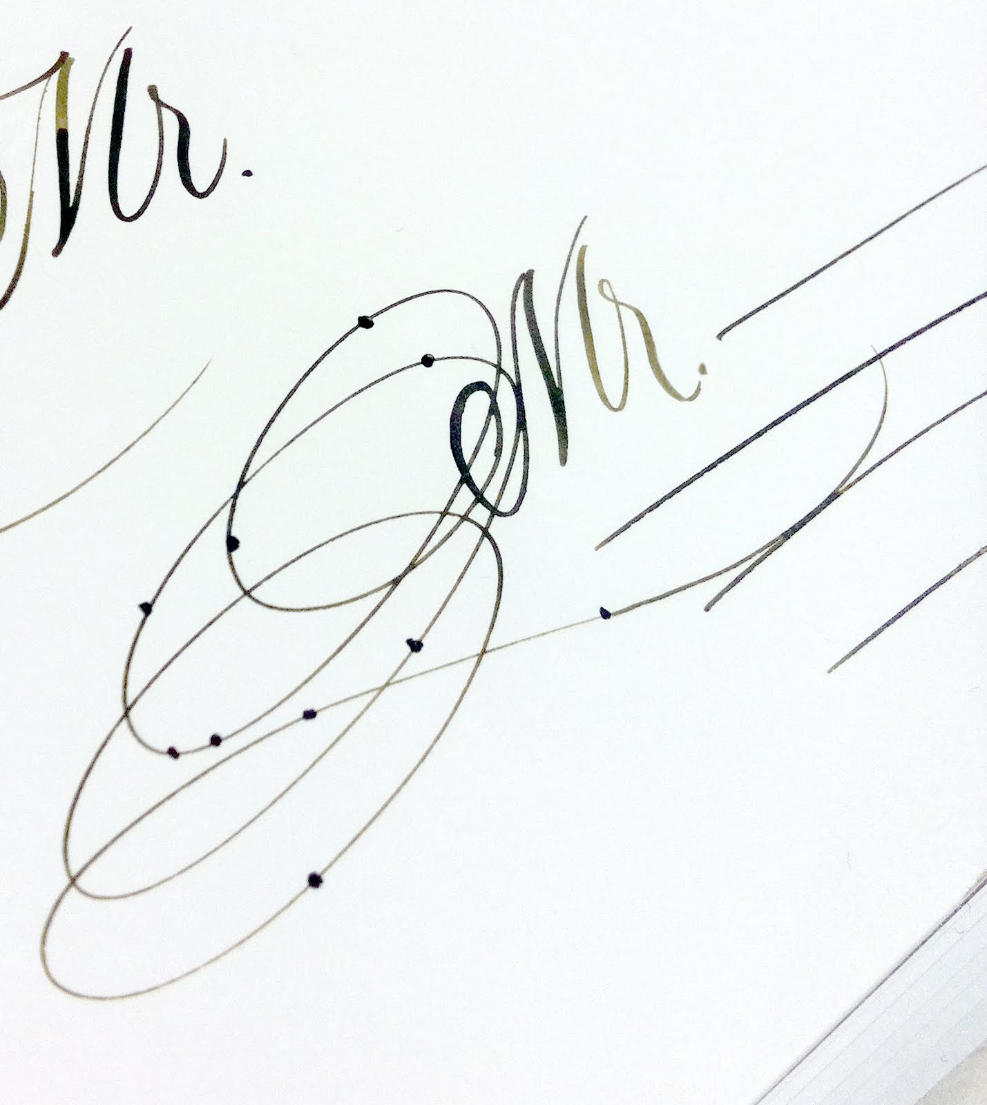 copperplate lettering