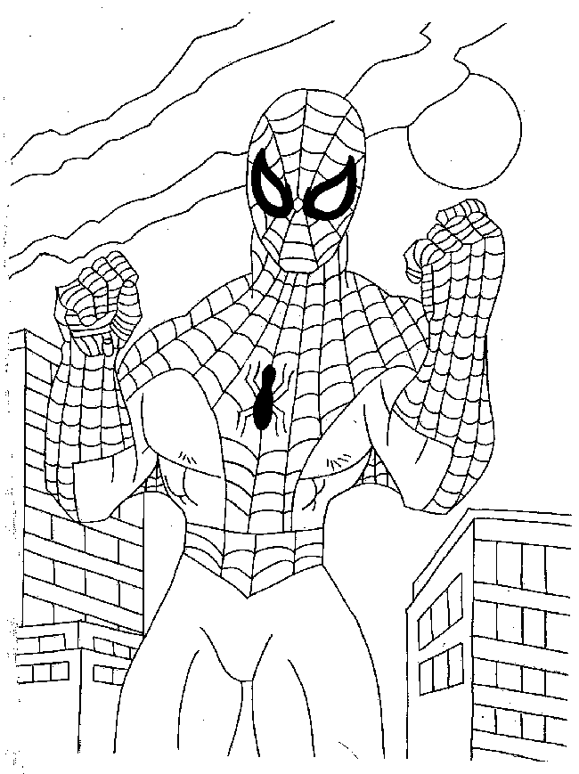 Spiderman &quot; Cartoon &quot; Coloring Pages