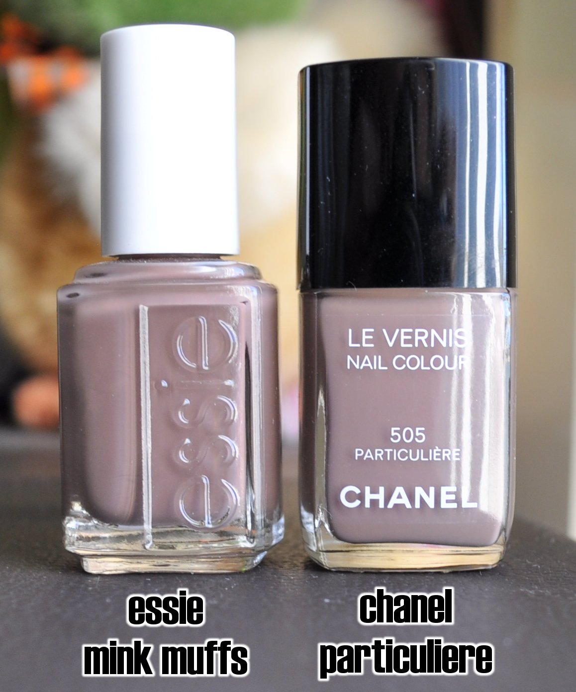 Chanel Particuliere vs Essie Mink Muffs