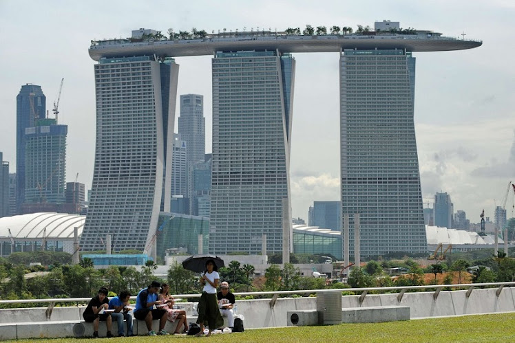 Voici une vue folle sur l'architecture de Singapour