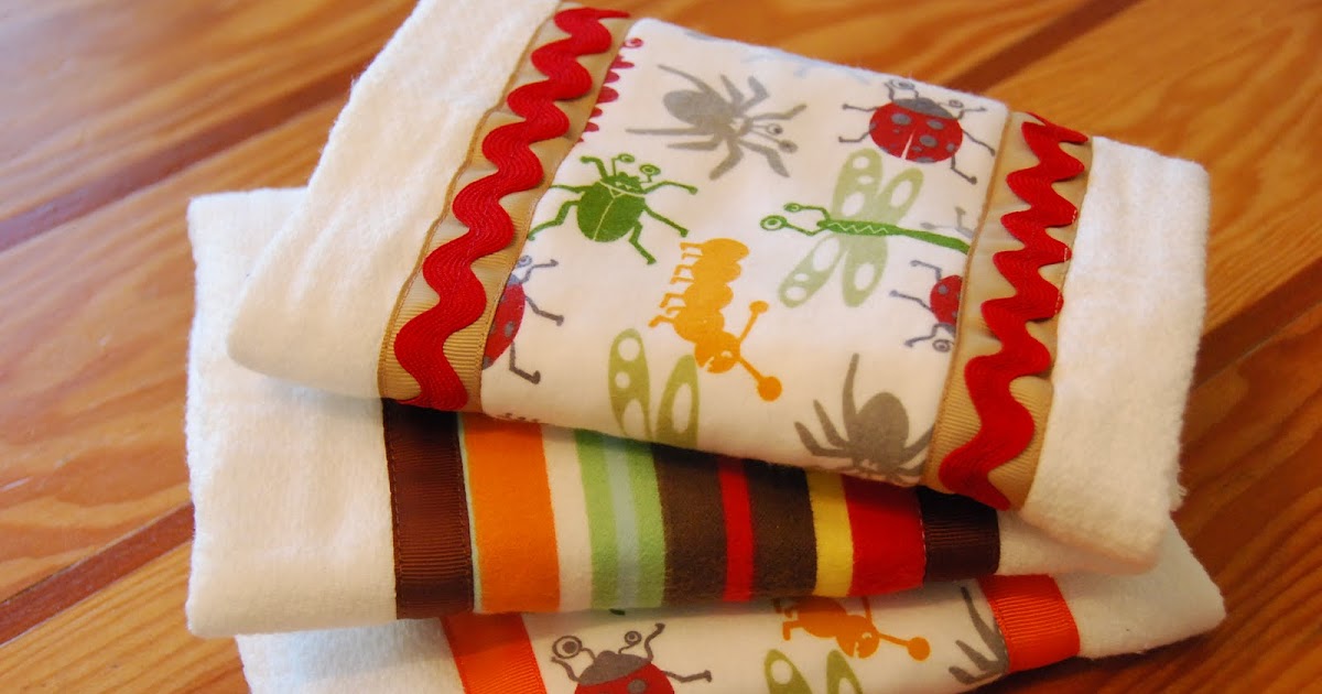 Of Good Report How to Make Cloth Diaper Burp Cloths