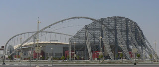 Doha's futuristic Khalifa Stadium is now standing unused in a empty Sport City.