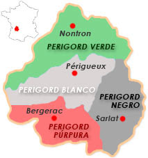 Mapa Périgord