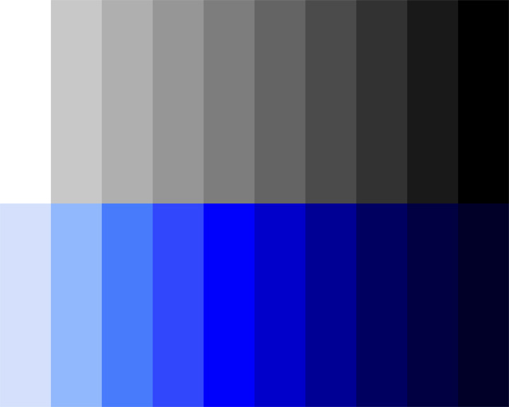 RCTC-Color-Photo: Monochromatic Value Scale