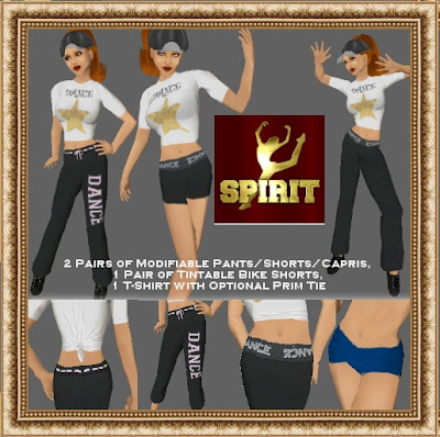 Next up, the cheer practice outfit set features a tintable sports bra with 