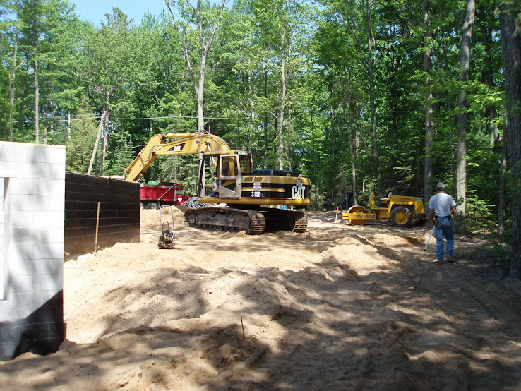 Preparing area for foundation of Garage and Porch.