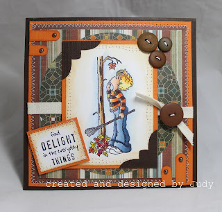 autumn themed card for the Sugar Bowl Challenge made wi
