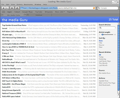 Safari RSS Feeds