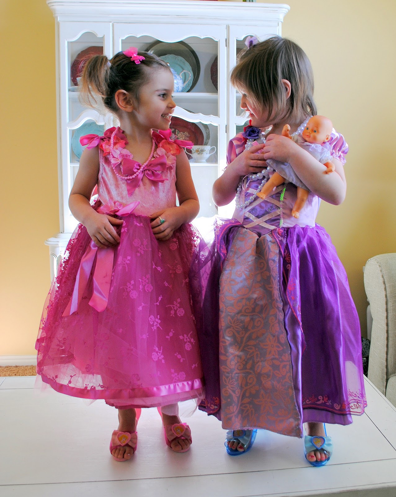 Little Girls Playing Dress Up Viewing Gallery