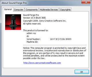 Sony Sound Forge PRO 10.0 + KEYGEN [ h33t -- uglyduck ] Free ...