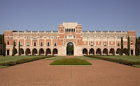 Large brick building at Rice college.