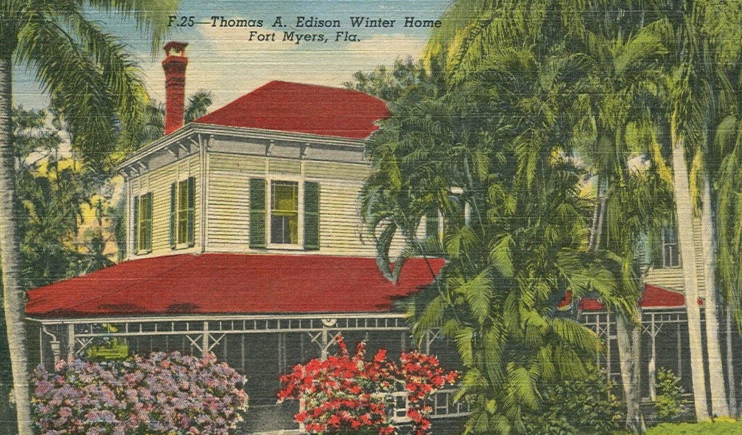 Vintage Travel Postcards Fort Myers, Florida