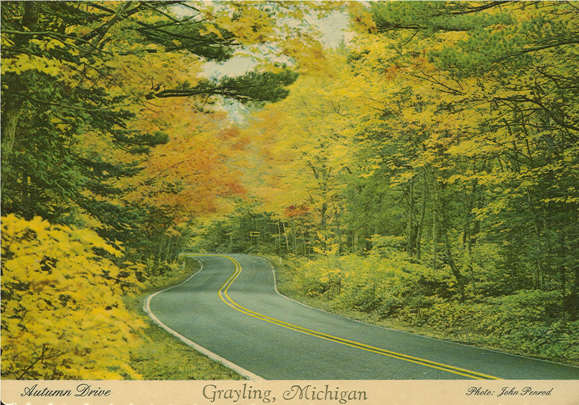 Vintage Travel Postcards Grayling, Michigan