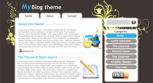 Blog+Theme+Design+tutorial 100+ Exceptional GIMP Tutorials and Resources