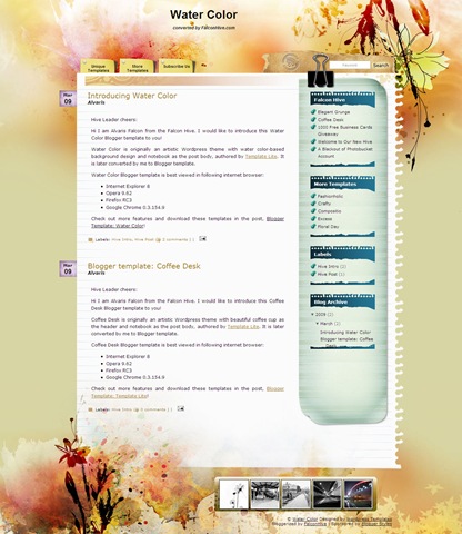 Blogger Template Layout Html