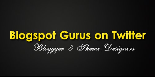 Blogger Blogspot People to follow on Twitter