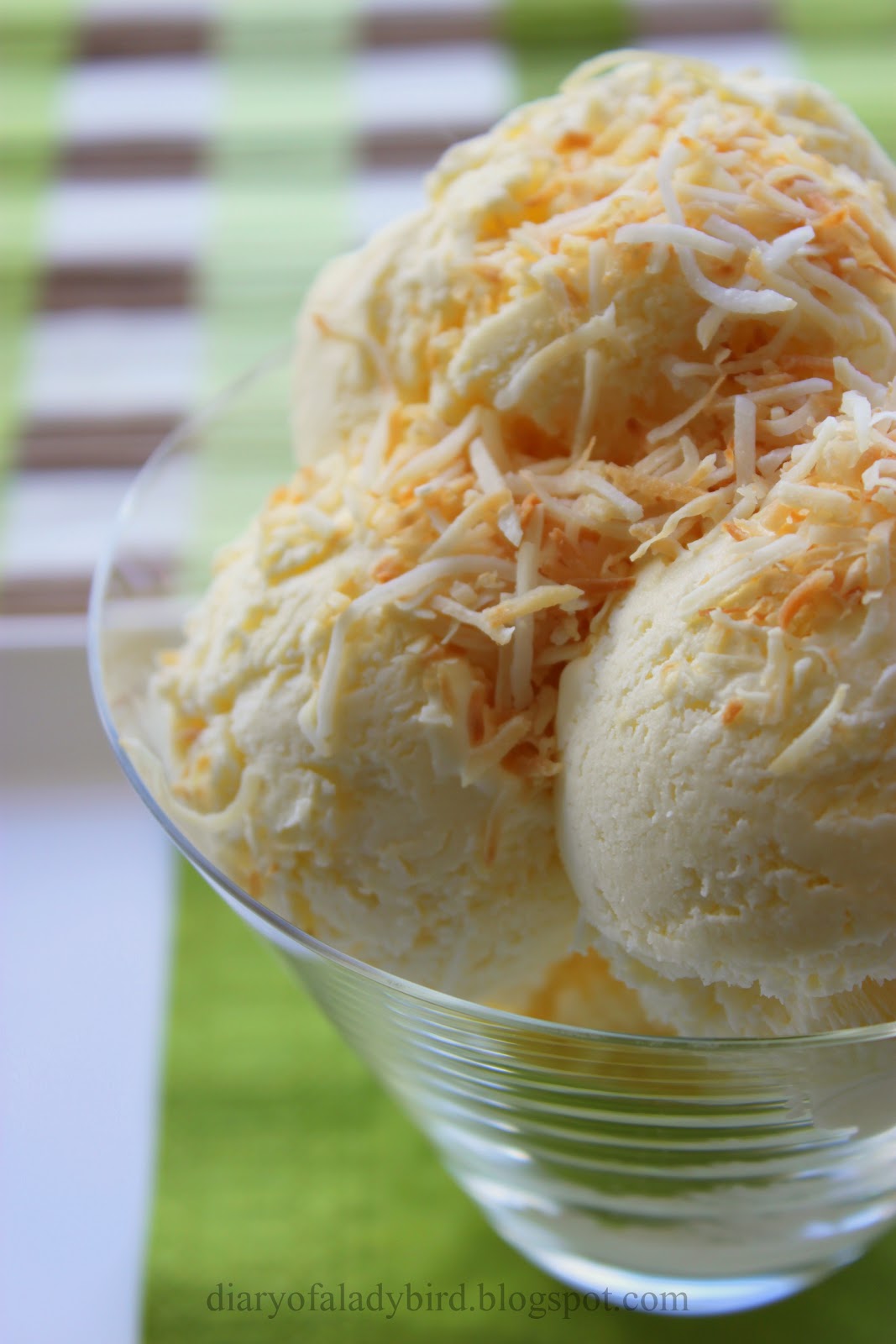 Diary of a Ladybird Piña Colada Ice Cream