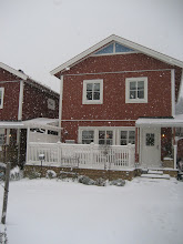 Hej mitt Vinterland. Vårt hus i snöyran.