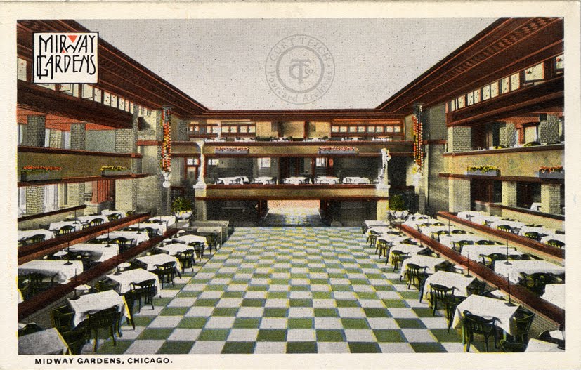 Midway Gardens Interior | Frank lloyd wright, Lloyd wright, Chicago