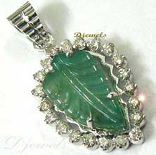 Leaf Diamond Pendant