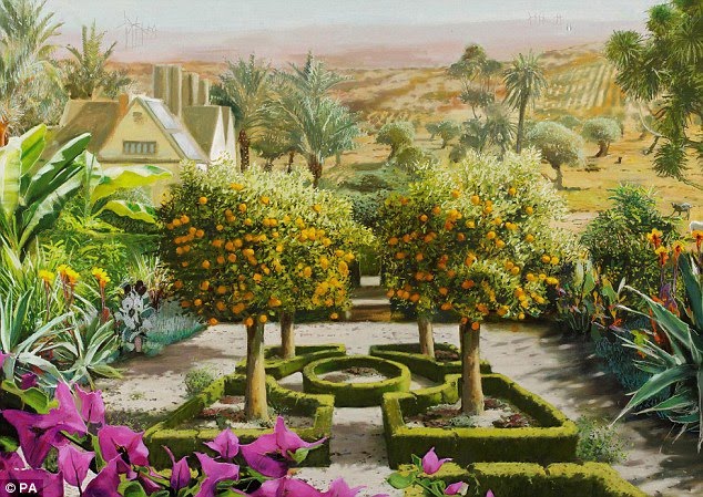 English Garden Painting
