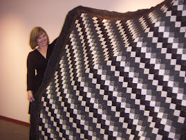 Black and White Strippy Quilt