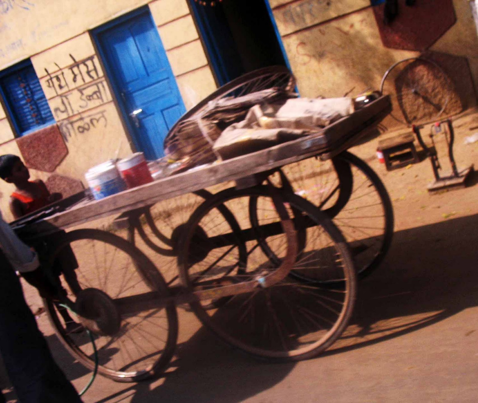 Stock Pictures Wooden hand carts with four wheels Photos and Sketches