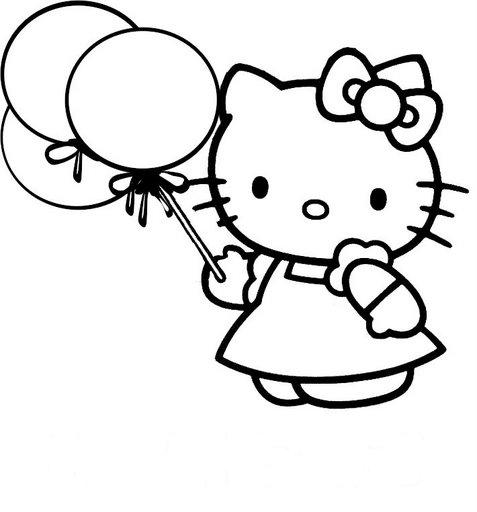 hello kitty para colorear