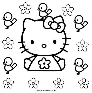 hello kitty para colorear