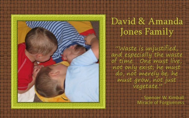 David and Amanda Jones Family
