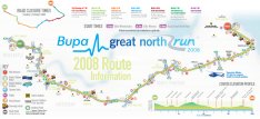 Great North Run Course Map