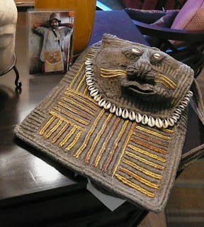 Dani tribe bag woven with orchids and shells