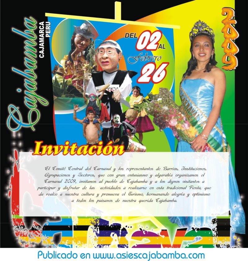Descarga el programa de Carnavales 2009 de Cajabamba