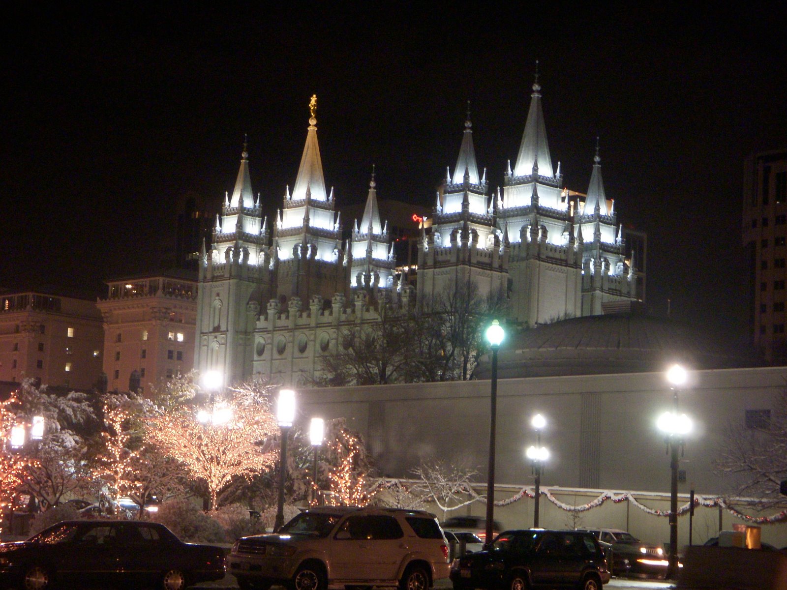 Salt Lake Temple at Night