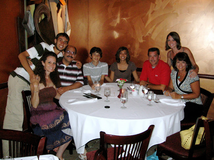 Our family in Little Italy, celebrating our engagement