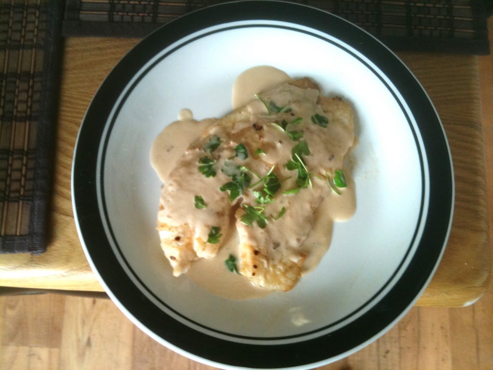 Cooking for One Creamy Tilapia Meuniere
