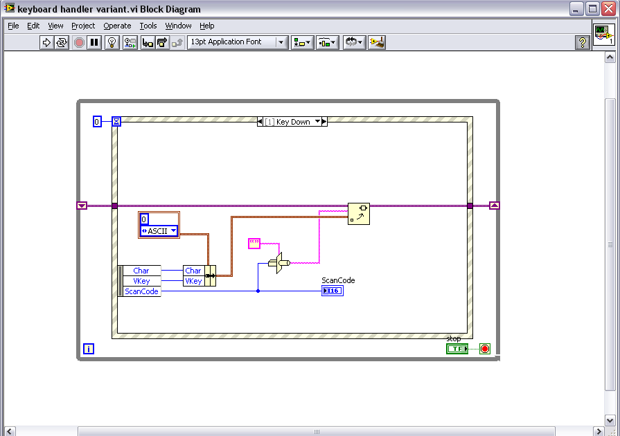 LabVIEW Downunder Binding Keys to Buttons
