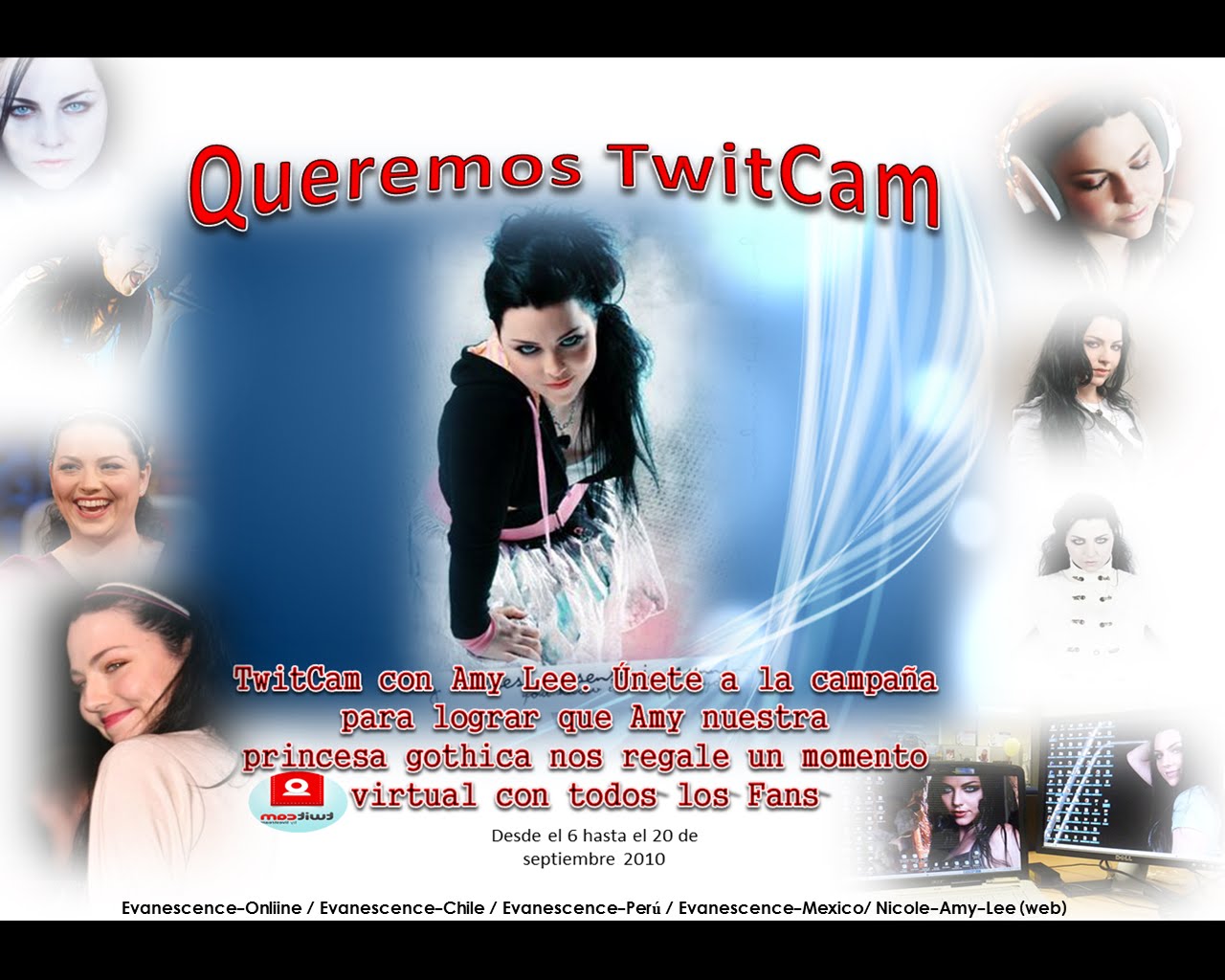 Campaña TwitCam con Evanescence