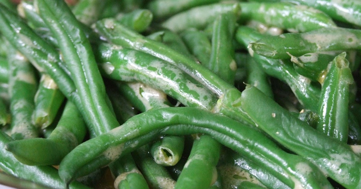 Lauren's Kitchen Green Beans with Mustard Vinaigrette
