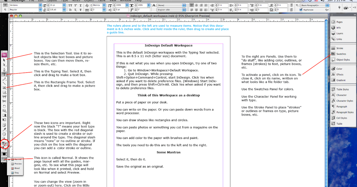 stevecampbell_InDesign indesign default workspace