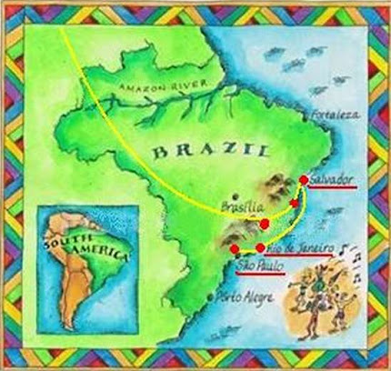 Click the map if you want to see my BRAZIL BLOG